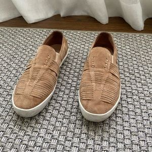 Joie tan woven sneakers